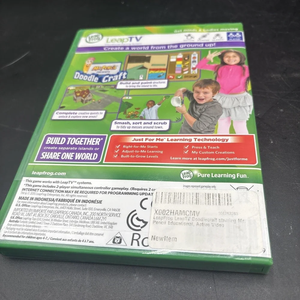 Leapfrog LeapTV Mr. Pencil Doodle Craft Pre-K 1st Grade Age 4-7 New Summer Learn